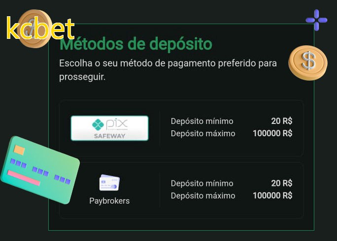 O cassino kcbetbet oferece uma grande variedade de métodos de pagamento